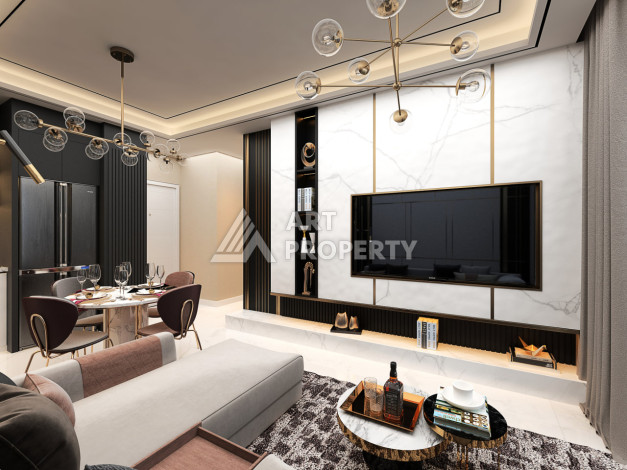 Новый проект в Алании район Демирташ на стадии строительства - Ракурс 35