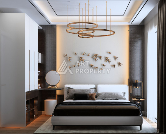 Новый проект в Алании район Демирташ на стадии строительства - Ракурс 38