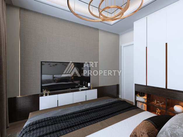 Новый проект в Алании район Демирташ на стадии строительства - Ракурс 39