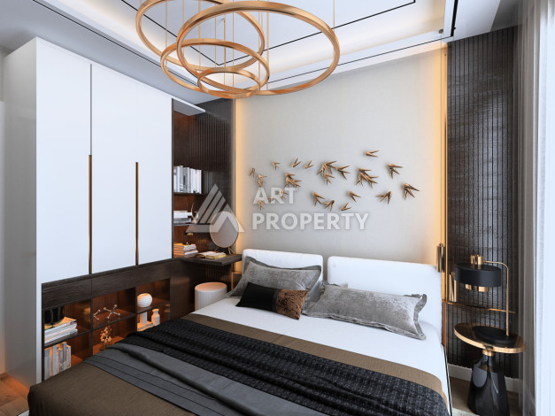 Новый проект в Алании район Демирташ на стадии строительства - Ракурс 40