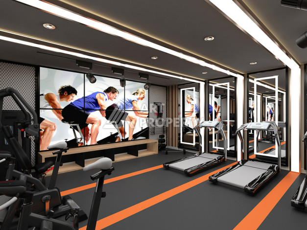 Новый проект в Алании район Демирташ на стадии строительства - Ракурс 43