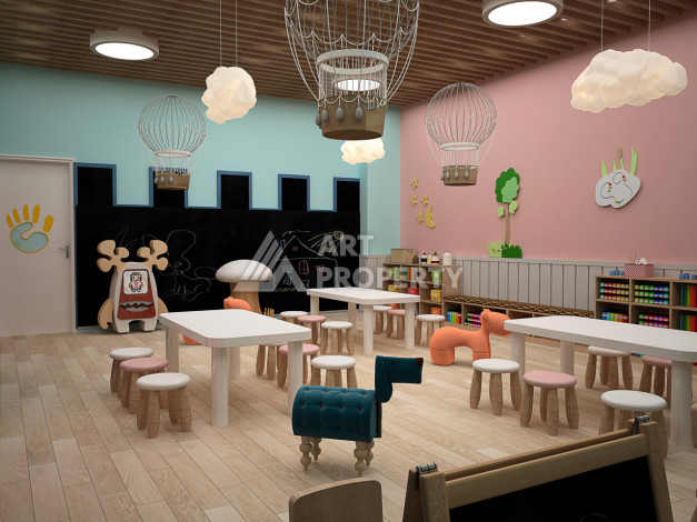 Новый проект в Алании район Демирташ на стадии строительства - Ракурс 45