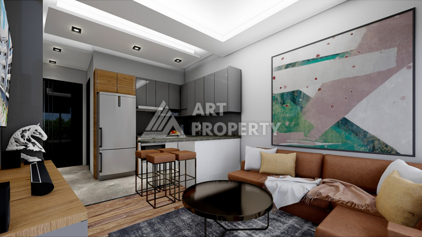 Новый проект на стадии строительства в Алании район Конаклы - Ракурс 10