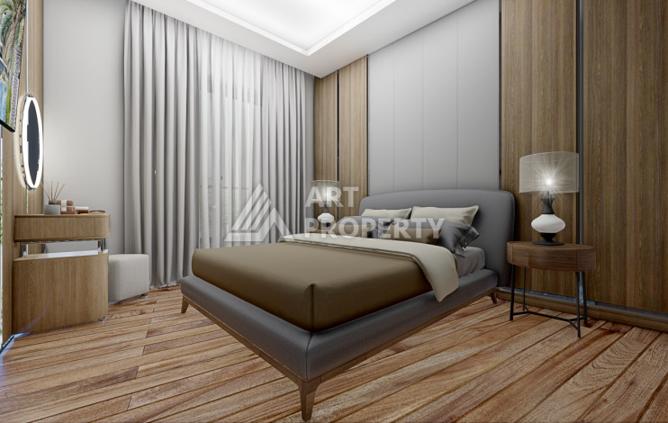 Новый проект на стадии строительства в Алании район Конаклы - Ракурс 12