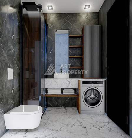 Новый проект на стадии строительства в Алании район Конаклы - Ракурс 13