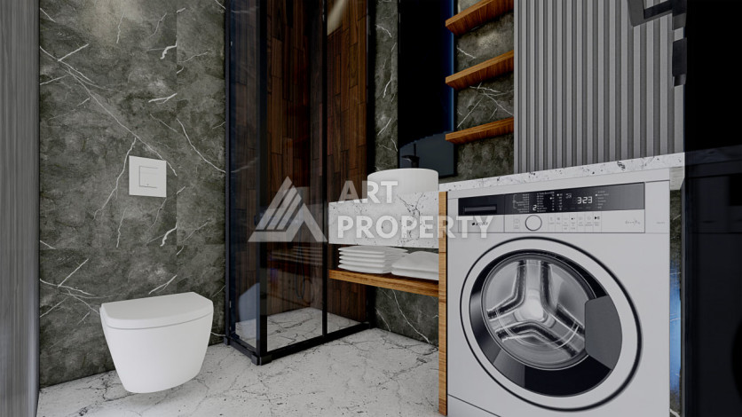 Новый проект на стадии строительства в Алании район Конаклы - Ракурс 14