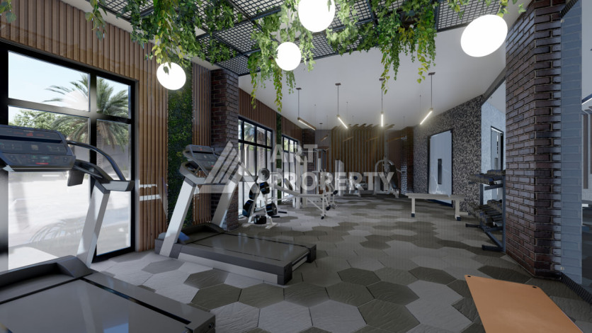 Новый проект на стадии строительства в Алании район Конаклы - Ракурс 16