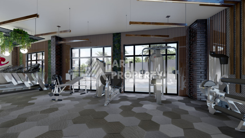 Новый проект на стадии строительства в Алании район Конаклы - Ракурс 17