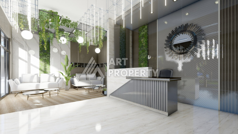 Новый проект на стадии строительства в Алании район Конаклы - Ракурс 23