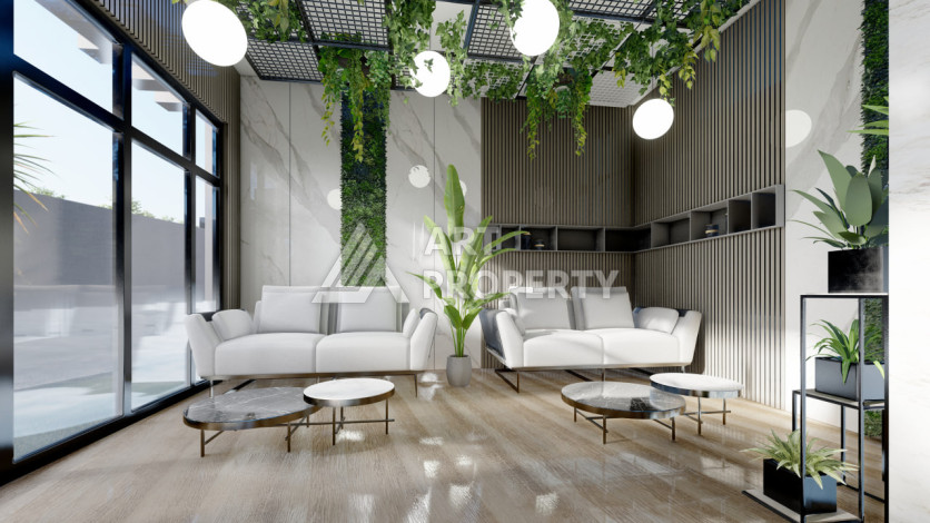 Новый проект на стадии строительства в Алании район Конаклы - Ракурс 24