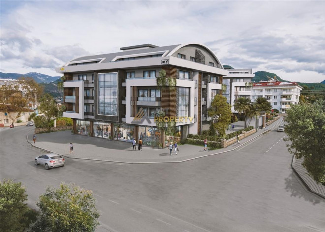 Квартиры разных планировок в строящемся комплексе на этапе котлована, от 48 м2. Оба, Алания - Ракурс 3