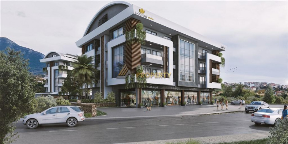 Квартиры разных планировок в строящемся комплексе на этапе котлована, от 48 м2. Оба, Алания - Ракурс 4