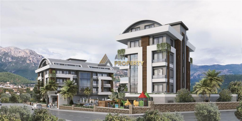 Квартиры разных планировок в строящемся комплексе на этапе котлована, от 48 м2. Оба, Алания - Ракурс 6