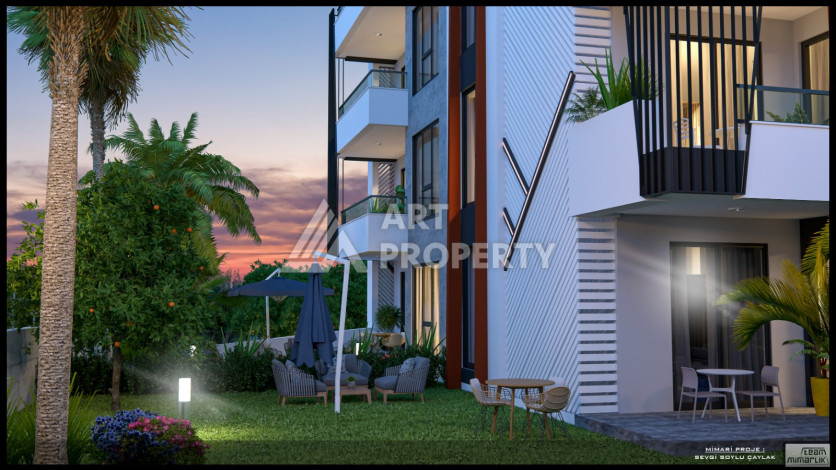 Новый проект в центре Алании на стадии строительства - Ракурс 2