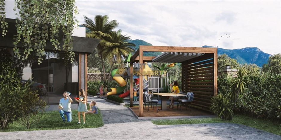 Квартиры разных планировок в строящемся комплексе на этапе котлована, от 48 м2. Оба, Алания - Ракурс 9