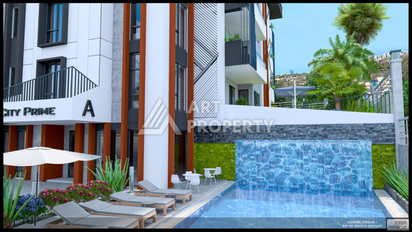 Новый проект в центре Алании на стадии строительства - Ракурс 17