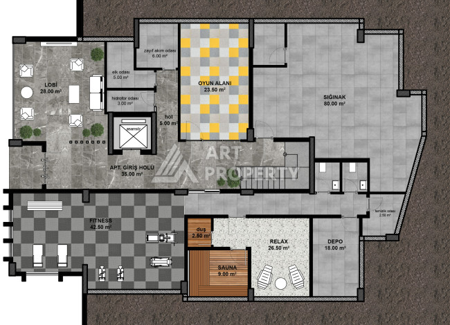 Новый проект в центре Алании на стадии строительства - Ракурс 22
