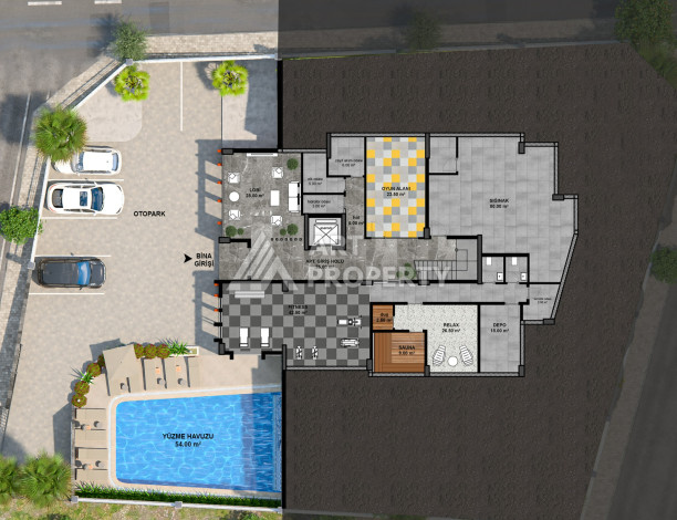 Новый проект в центре Алании на стадии строительства - Ракурс 24