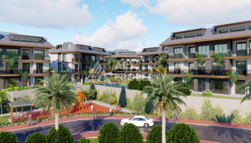 Новый проект ультрасовременного жилого комплекса в Алании – район Бекташ - Ракурс 1