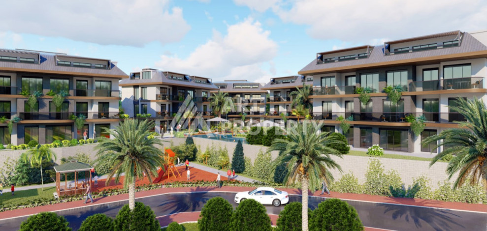 Новый проект ультрасовременного жилого комплекса в Алании – район Бекташ - Ракурс 0