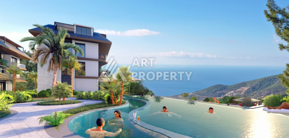 Новый проект ультрасовременного жилого комплекса в Алании – район Бекташ - Ракурс 2