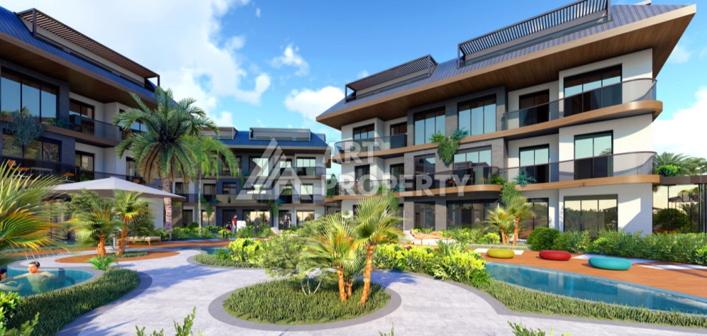 Новый проект ультрасовременного жилого комплекса в Алании – район Бекташ - Ракурс 4