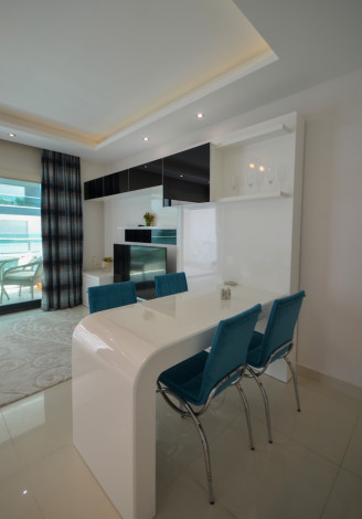 Квартира в аренду 1+1 с видом на море в одном из лучших комплексов Алании, 65 м2 - Ракурс 19