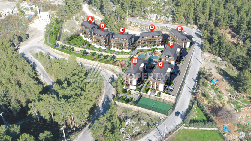 Новый проект ультрасовременного жилого комплекса в Алании – район Бекташ - Ракурс 13