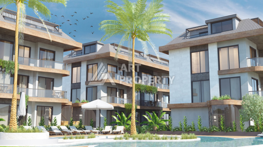 Новый проект ультрасовременного жилого комплекса в Алании – район Бекташ - Ракурс 16