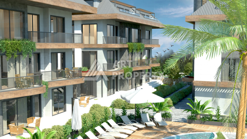 Новый проект ультрасовременного жилого комплекса в Алании – район Бекташ - Ракурс 17