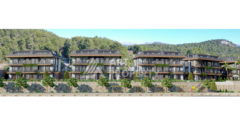 Новый проект ультрасовременного жилого комплекса в Алании – район Бекташ - Ракурс 30