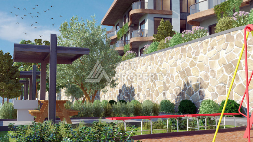 Новый проект ультрасовременного жилого комплекса в Алании – район Бекташ - Ракурс 32