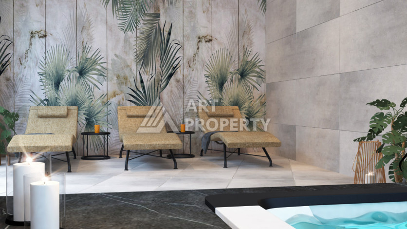 Новый проект ультрасовременного жилого комплекса в Алании – район Бекташ - Ракурс 40