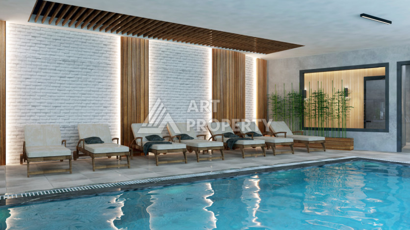 Новый проект ультрасовременного жилого комплекса в Алании – район Бекташ - Ракурс 41