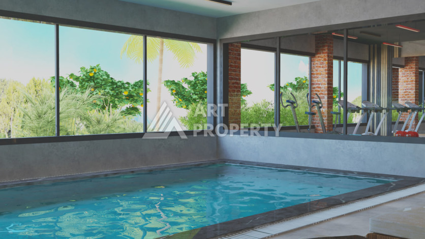 Новый проект ультрасовременного жилого комплекса в Алании – район Бекташ - Ракурс 44