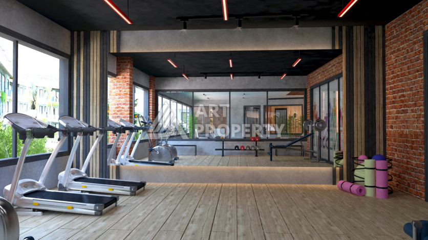 Новый проект ультрасовременного жилого комплекса в Алании – район Бекташ - Ракурс 45