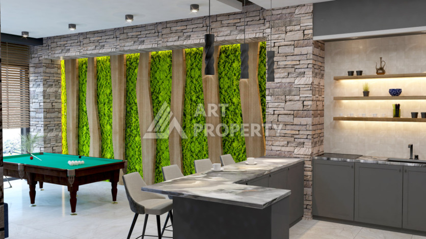 Новый проект ультрасовременного жилого комплекса в Алании – район Бекташ - Ракурс 46