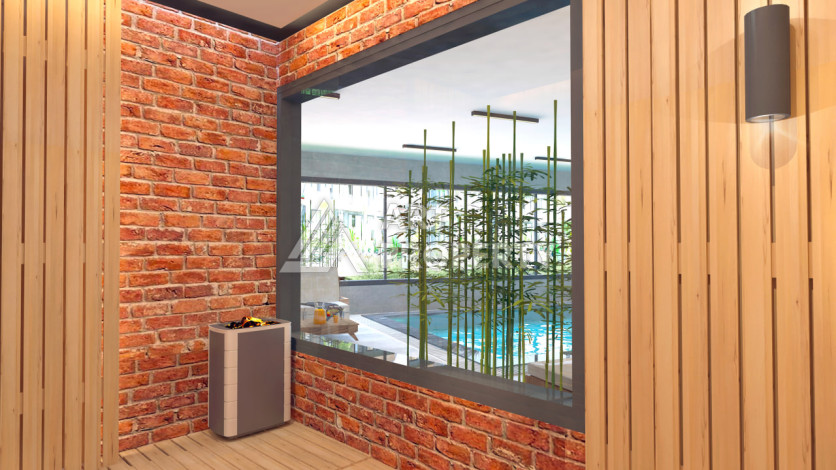 Новый проект ультрасовременного жилого комплекса в Алании – район Бекташ - Ракурс 49