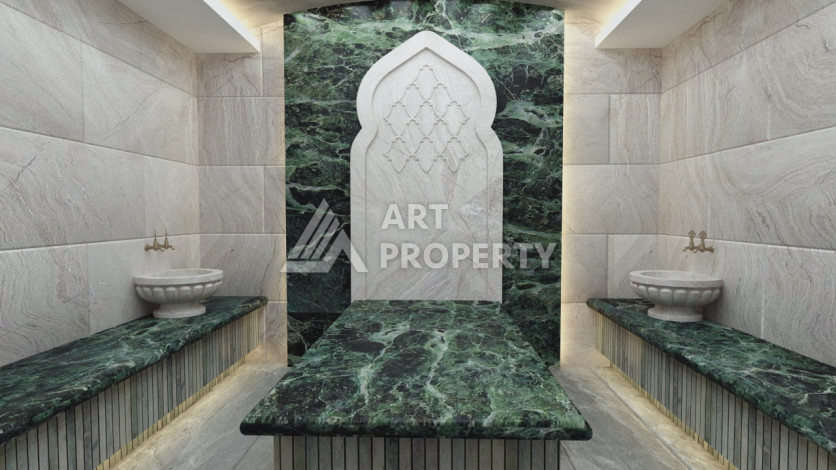 Новый проект ультрасовременного жилого комплекса в Алании – район Бекташ - Ракурс 56