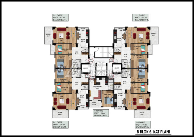 Инвестиционно-привлекательный проект на берегу пляжа Кейкубата в центре Алании - Ракурс 29