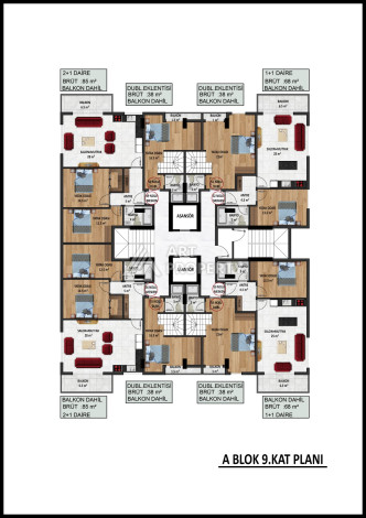 Инвестиционно-привлекательный проект на берегу пляжа Кейкубата в центре Алании - Ракурс 36