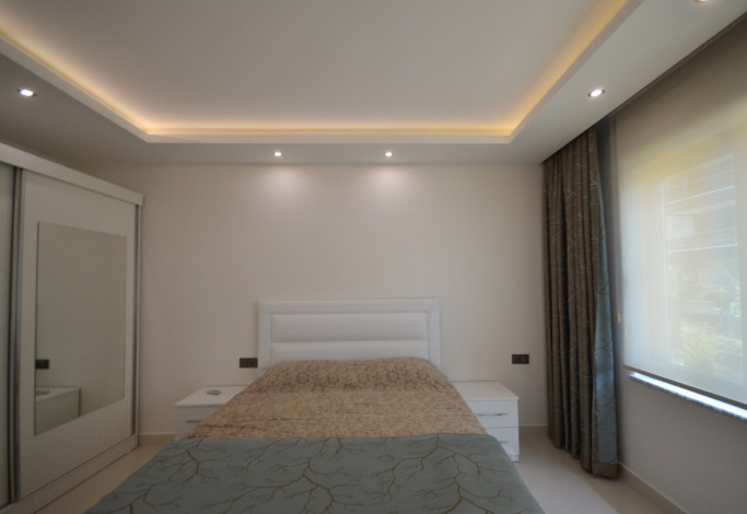 Квартира в аренду 1+1 с видом на море в одном из лучших комплексов Алании, 65 м2 - Ракурс 21