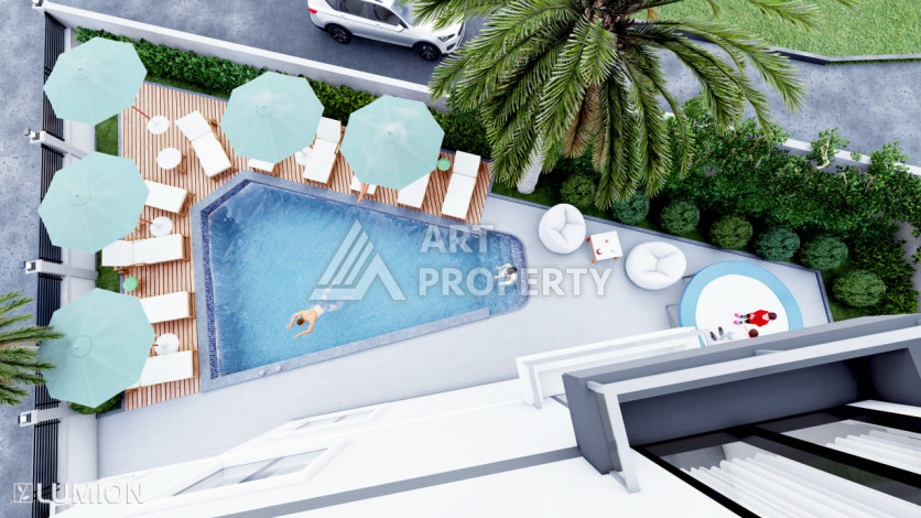 Проект на завещающий стадии строительства в районе Авсалар - Ракурс 7