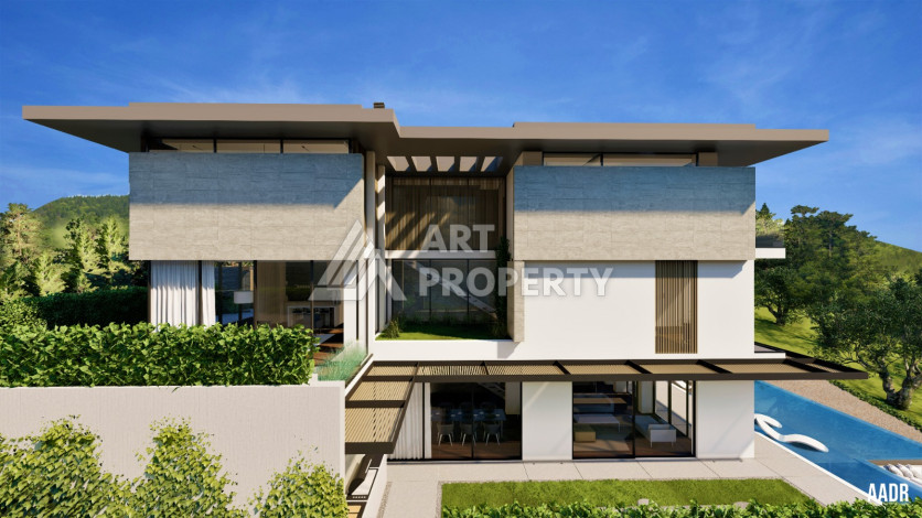 Шикарная просторная видовая вилла 5+2, 474м2  с видом на море в районе Кыргыджак - Ракурс 2