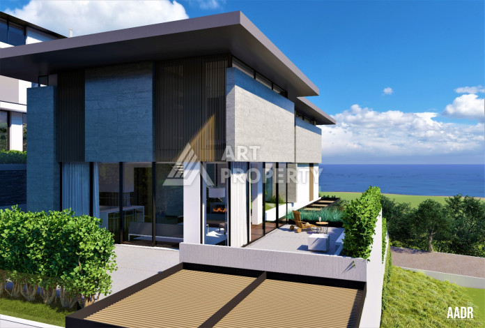 Шикарная просторная видовая вилла 5+2, 474м2  с видом на море в районе Кыргыджак - Ракурс 9