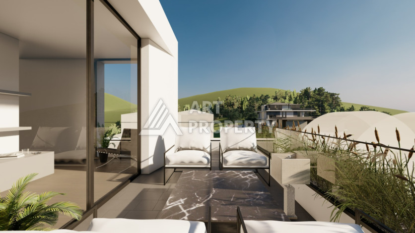 Шикарная вилла на этапе строительства в районе Каргыджак - Ракурс 2