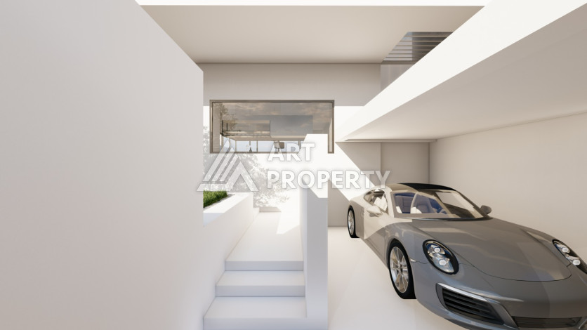 Шикарная вилла на этапе строительства в районе Каргыджак - Ракурс 10