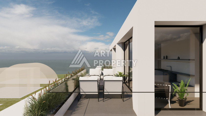 Шикарная вилла на этапе строительства в районе Каргыджак - Ракурс 21