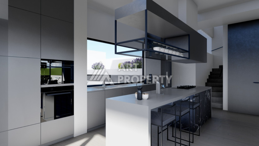 Шикарная вилла на этапе строительства в районе Каргыджак - Ракурс 31