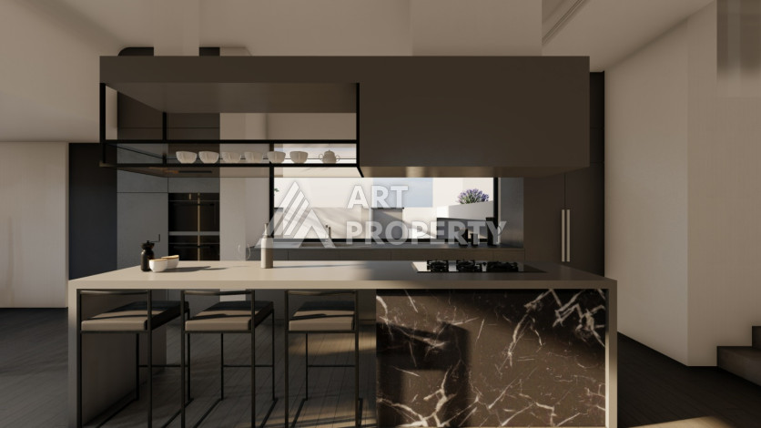 Шикарная вилла на этапе строительства в районе Каргыджак - Ракурс 34